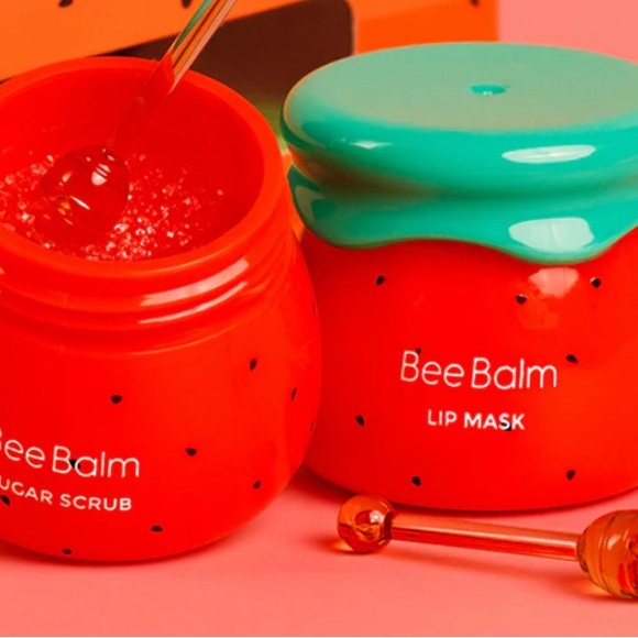 Set of 2 BEE BALM Watermelon flavored lip mask & scrub! - Picture 2 of 4